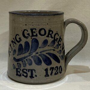 Westerwald Pottery Mug 1994 Salt Glazed King George VA Est 1720 Signed Dated
